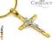 KRZYŻYK Z WIZERUNKIEM DWA KOLORY ZŁOTA