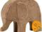 Słoń w skladzie porcelany 17x14 cm - papier mache
