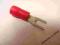 Końcówka widełki do przewod. o śr.4.5 mm red 6szt