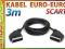 G93 Przewód kabel EURO SCART 3 m 21pin DVB-T DVD