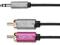 Kabel wtyk jack 3.5 - 2RCA stereo 3.0m Kruger Matz