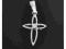 118 DELIKATNY KRZYŻYK ZDOBIONY CYRKONIĄ SREBRO 925