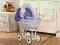 Biały wiklinowy wózek dla lalek - dostawa 24H