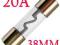 BEZPIECZNIK CAR AUDIO 20A 38MM AGU DO WZMACNIACZA