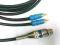 SHELLER kabel XLR żęński / 2xRCA (czincz) 1m
