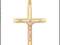 ZŁOTY DUŻY KRZYŻ KRZYŻYK 585 JEZUS CHRYSTUS 4,8 cm