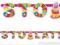 GIRLANDA URODZINOWA BANER URODZINY 18 20 30 40 50