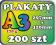 200szt Plakaty A3 170g TRANSPORT GRATIS! PROJEKT!