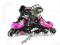 Rolki regulowane RAPTOR 334 różowe rozm XS (26-29)