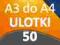 ULOTKI A3 SKŁADANE do A4 50 szt -Wysoka jakość-