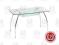ARACHNE I STÓŁ SZKLANA NOWOCZESNA CHROMOWANA