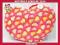 PODUSZKA SERCE PLUSZOWA SERDUSZKA KOLOROWE