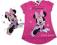 DISNEY przedłużana bluzka Minnie różowa r.122