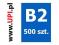 PLAKATY B2  115 g druk offsetowy CMYK 4+0 500 szt.