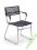 KRZESŁO K156 CZARNY KUCHNIA STAL CHROMOWANA//