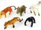 A2800 - 4 Zwierzęta dzikie zestaw zwierząt figurki