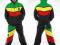 RASTA GRAY BASSWOOD dres set ganja skun bob L