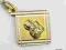 ŁADNY MEDALIK ZŁOTY MATKA BOSKA Z JEZUSEM !!! 24H