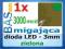 Dioda LED _ migająca _ 3mm _ zielona _ 3000mcd