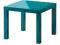IKEA LACK STOLIK TURKUSOWY POŁYSK LEKKI PRAKTYCZNY