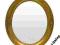 Lustro Złote Victory  Owalne 50x60 Cm Rama 9cm