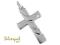Oryginalny WŁOSKI Krzyżyk ze srebra próby 925