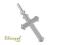 Oryginalny WŁOSKI Krzyżyk ze srebra próby 925
