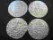 4 SREBRNE półtoraki Zygmunta III Wazy 1614-1619