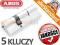 WKŁADKA ABUS Nikiel 30/55 KLASA C ATEST 5 KLUCZY !