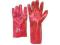 Rękawice z PVC, czerwony brąz, długość 40 cm
