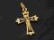 ZŁOTO 585 14K Złoty Duży Krzyż Krzyży Jezus GRATIS