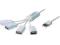 Hub USB 2.0 Digitus DA-70216, 4 x USB, biały