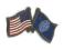 odznaka flagi USA + GUAM do kolekcji