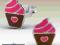 Manduri Kolczyki Dla Dzieci Srebro 925 Muffin Cake