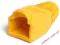 Gumowa osłona wtyku 8p8c RJ45 żółta - 10 sztuk