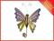mały metalowy wieszak `motyl`