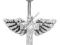 Kolczyk do pępka - Winged Cross 1.6/8