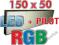 KASETON Z GRAFIKĄ 150x50  LED RGB kolorowe + pilot