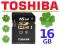 OKAZJA! Karta Pamięci TOSHIBA SD SDHC 16GB class 4