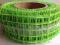 WSTĄŻKA- SIATKA - 5,5cm/10mb - ZIELONA ze srebrną