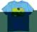 ANIMAL niebieska koszulka z BUSEM 9-10 C272 SALE