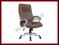 Elegancki fotel biurowy Q-012 brąz eskóra SIGNAL