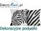 Poduszka - Deko Boko - Zebra czerń i biel - paski