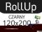 RollUp Czarny 120x200 Full Jakość!!! - SW-ROB120