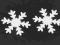 ŚNIEŻYNKA śnieżynki BIAŁE Scrapki 50szt 2,5cm