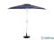 Parasol ogrodowy niebieski półokrągły 160 g / m2