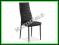 Krzesło metalowe H261 czarny eskóra H-261 SIGNAL