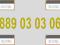-- 889 03 03 06 -- ZŁOTY NUMER HEYAH, F. VAT 23%