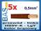 Przewód _ linka 1x 0,5mm  brąz _ H05V-K _ LgY 5m
