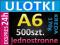 ULOTKI A6 500szt kreda 170g jednostronne 24h GRUBE